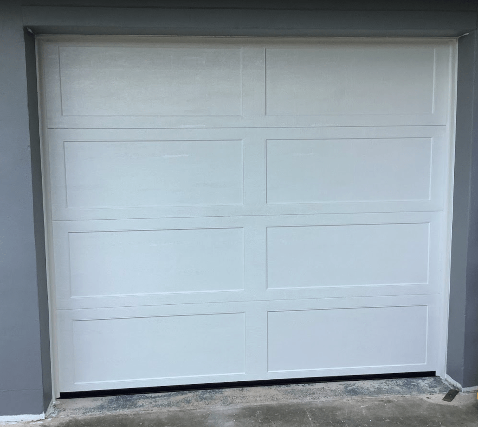 Recessed Long Panel Garage Door