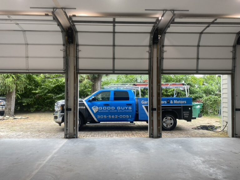 after high-lift garage door track conversion